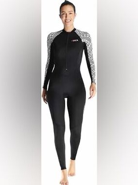 NWT Dive & Sail XS Women’s Black Long-Sleeve One-Piece Swim Suit